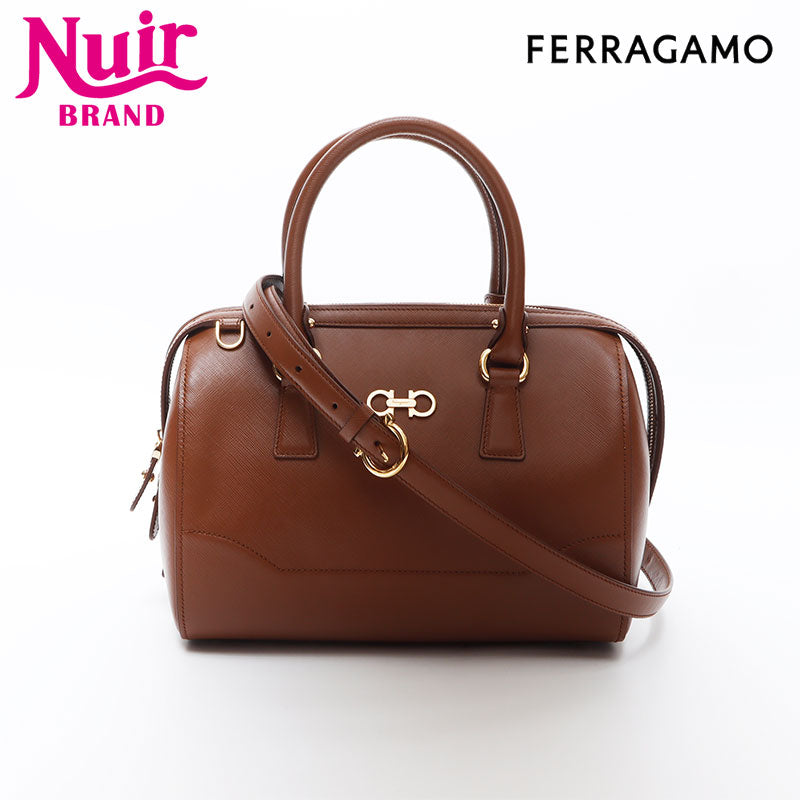 Salvatore Ferragamo ボストンバッグ ブラウン WS13935-1_da61d3e5-6cfd-4c5a-