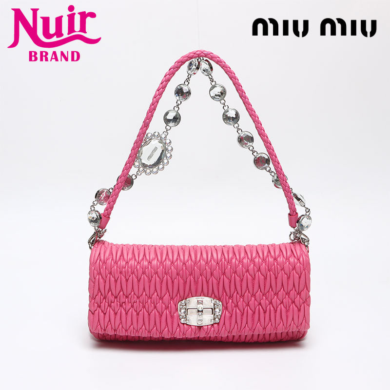 ミュウ ミュウ Miu Miu マテラッセ クリスタル ショルダーバッグ ミュウ ミュウ Miu Miu マテラッセ クリスタル ショルダーバッグ