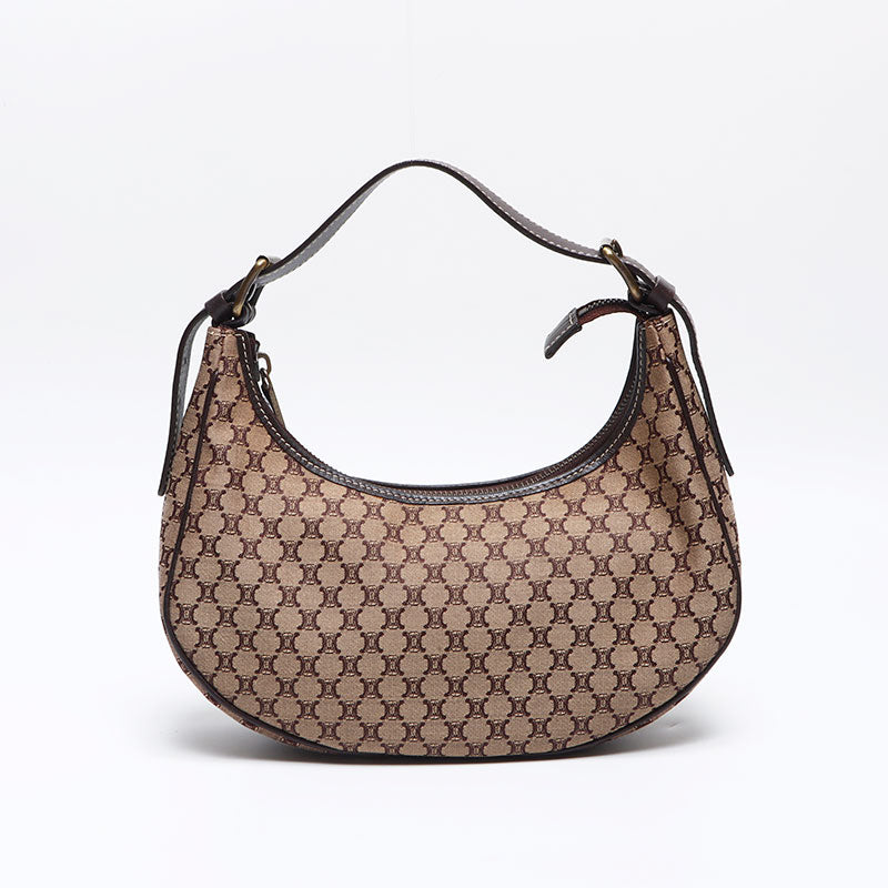 セリーヌ CELINE マカダム キャンバス ミニ ホーボー ショルダーバッグ