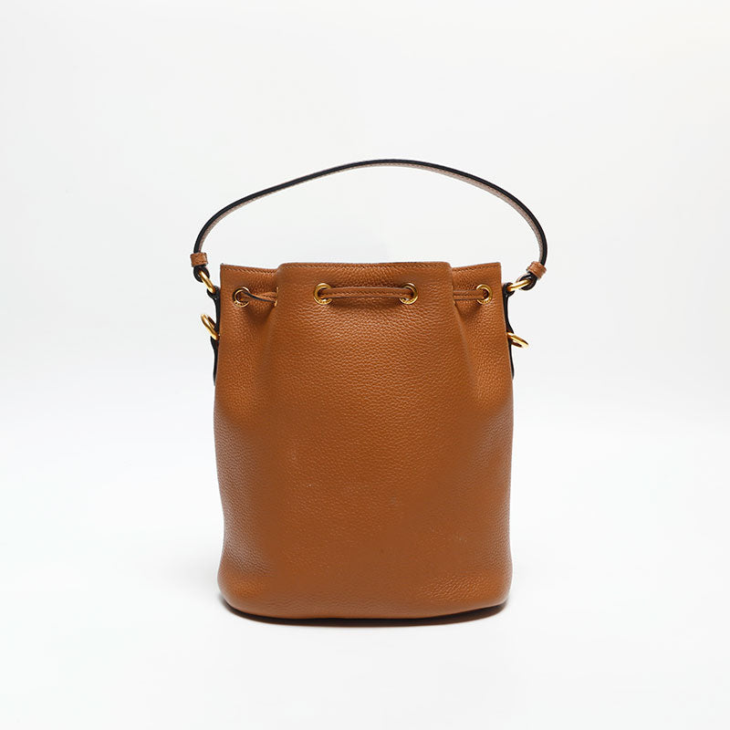 新品級✨PRADAプラダ ヴィッテロダイノ 巾着 レザー ショルダーバッグ