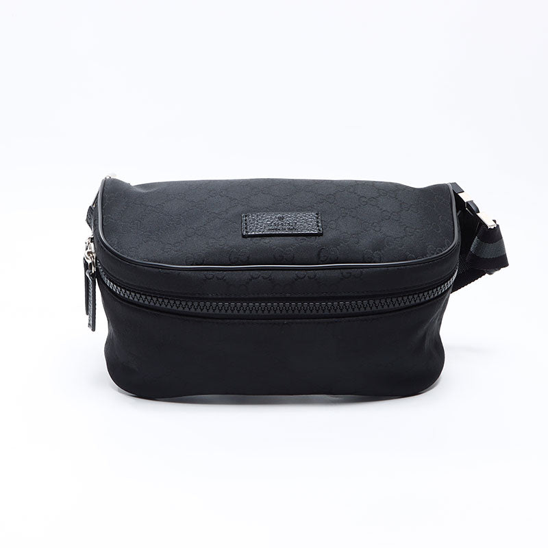 グッチ GUCCI GG キャンバス ウエストバッグ ブラック WS14391 – NUIR