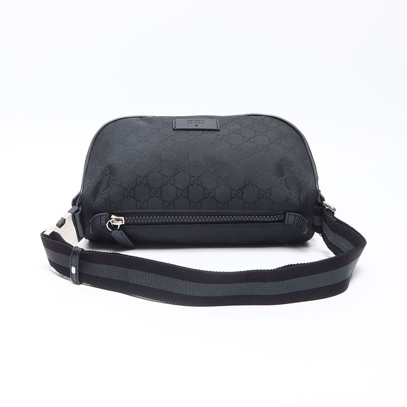 グッチ GUCCI GG キャンバス ウエストバッグ ブラック WS14391 – NUIR