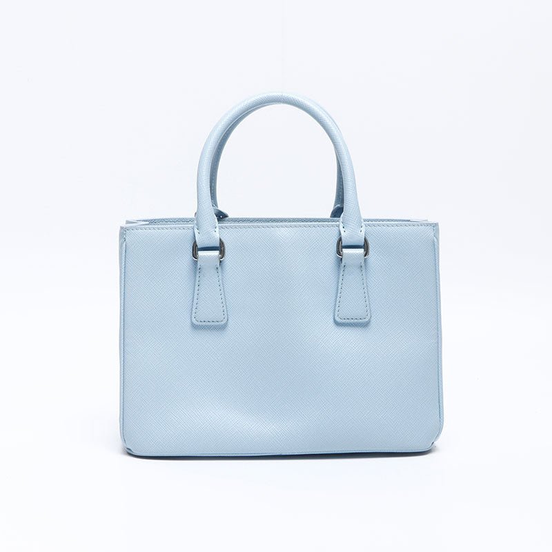 プラダ PRADA サフィアーノ リュクス 2way 水色 ライトブルー