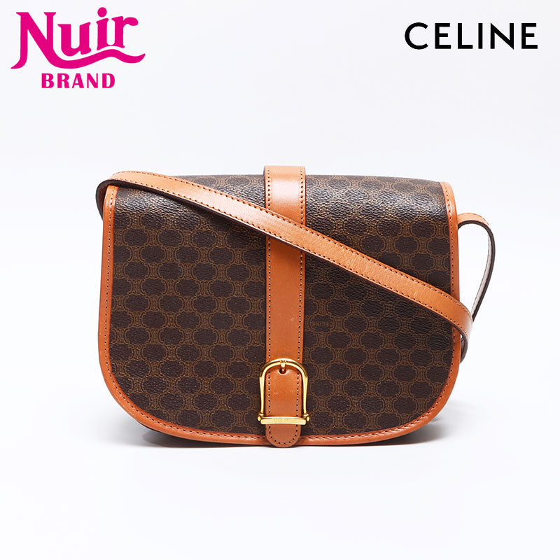 セリーヌ CELINE マカダム ショルダーバッグ ブラウン WS14430 – NUIR