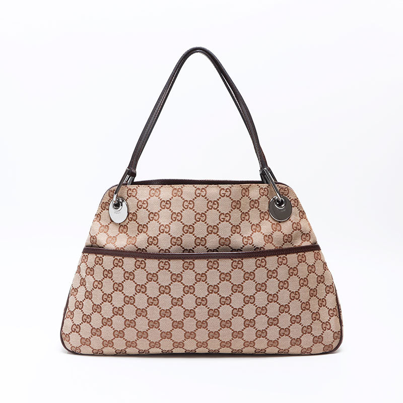 グッチ GUCCI GGキャンバス トートバッグ ブラウン WS14445 – NUIR VINTAGE