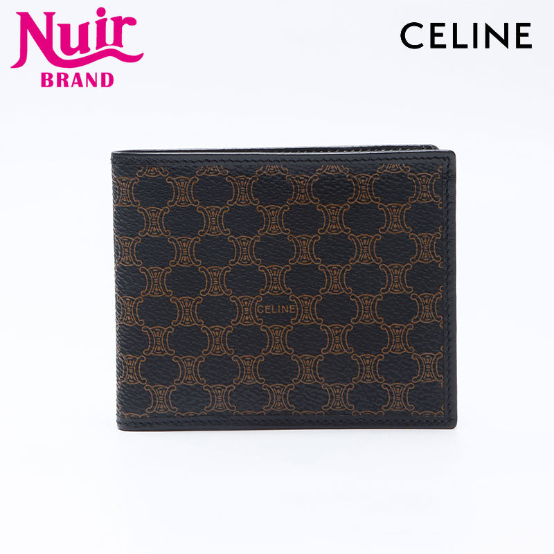 ランキング2024 マカダム CELINE セリーヌ 折り財布 NUIR – WS14490 ブラック 小物