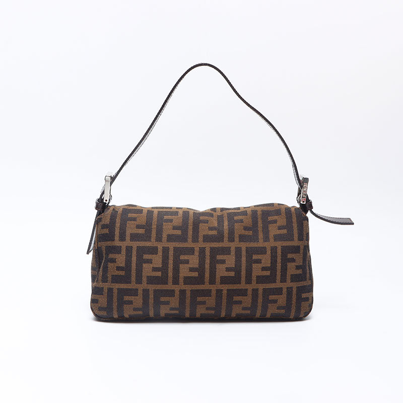 フェンディ FENDI ズッカ マンマバケット ショルダーバッグ ブラウン