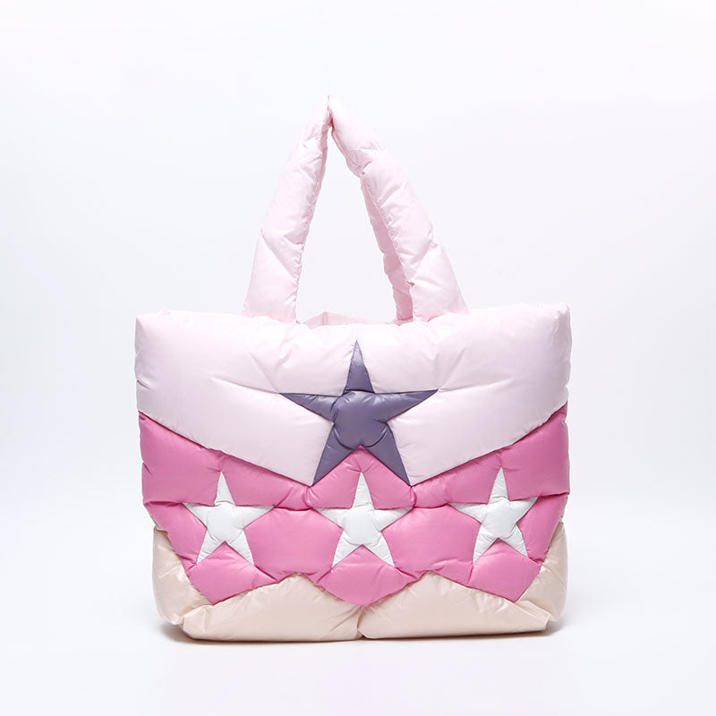 Miu Miu Nylon Star Padded Tote Bag pink WS14632 – NUIR VINTAGE