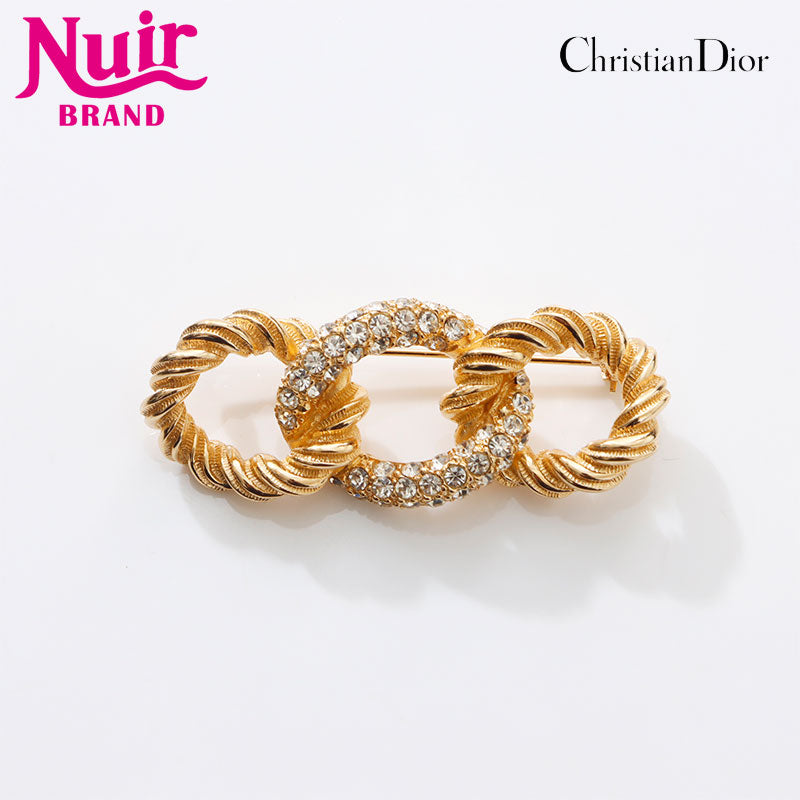 クリスチャンディオール Christian Dior ラインストーン 結び目