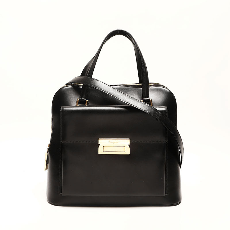 美品 サルヴァトーレフェラガモ Salvatore Ferragamo レザー 2way