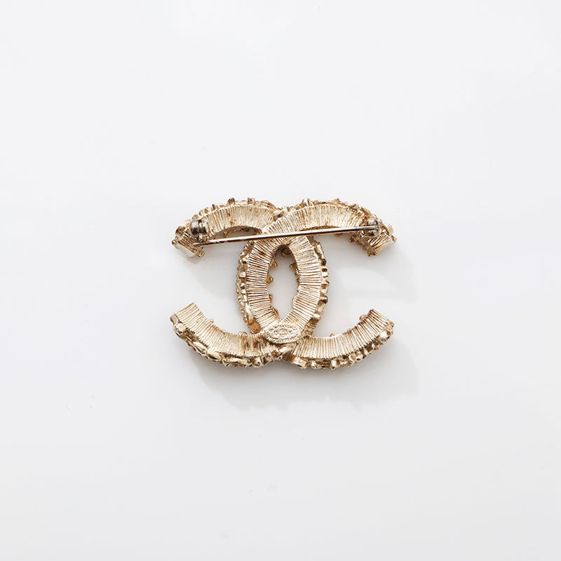 美品 CHANEL シャネル ココマークミニブローチ 15g ゴールド ブローチ シャネル CHANEL 2013年 ココマーク 黒 ブローチ ゴールド