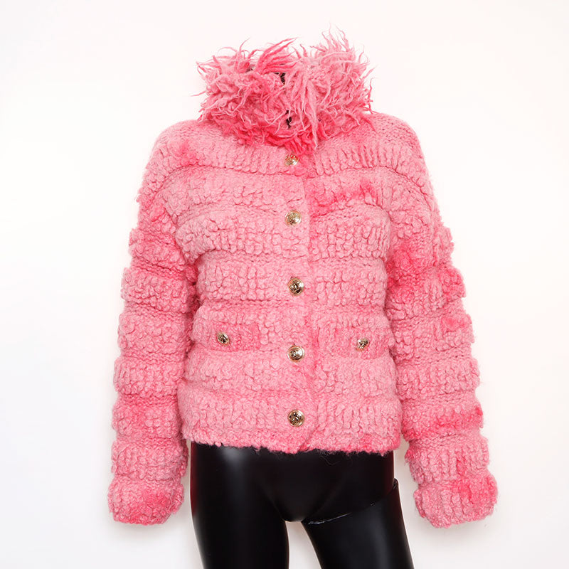 【キキ】 ✨極美品✨CHANEL ✨ ピンクジャケット 42 CHANEL Alpaca Wool COCO Button Size:36 Jacket pink WS15075 – NUIR