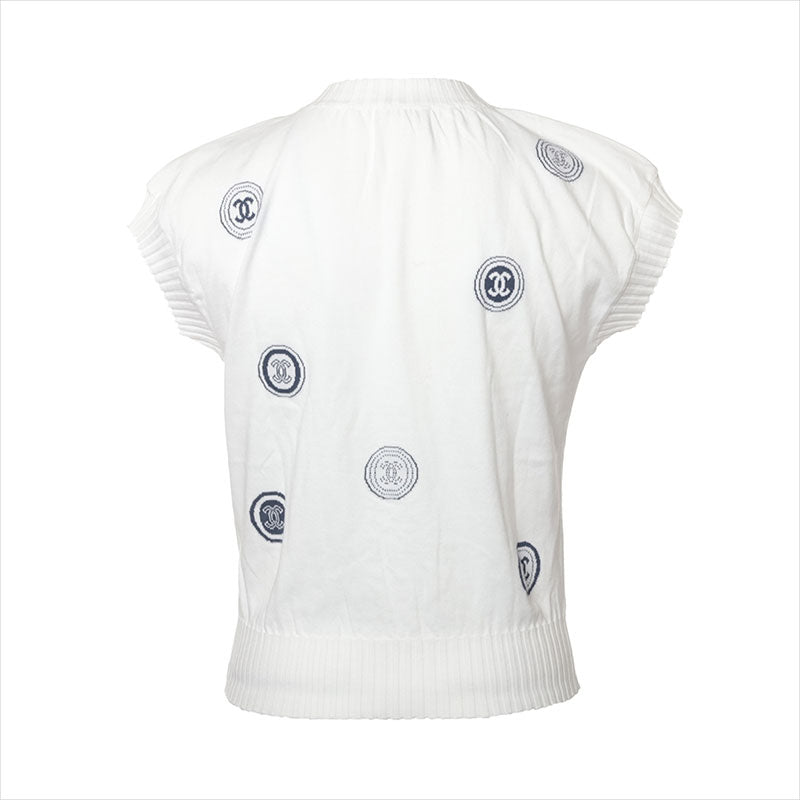 CHANEL ホワイトモヘヤニット　38 CHANEL ホワイトモヘヤニット 38