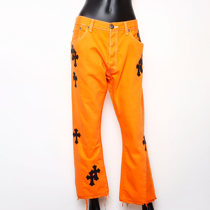 クロムハーツ CHROME HEARTS レザー クロス パッチ ワーク