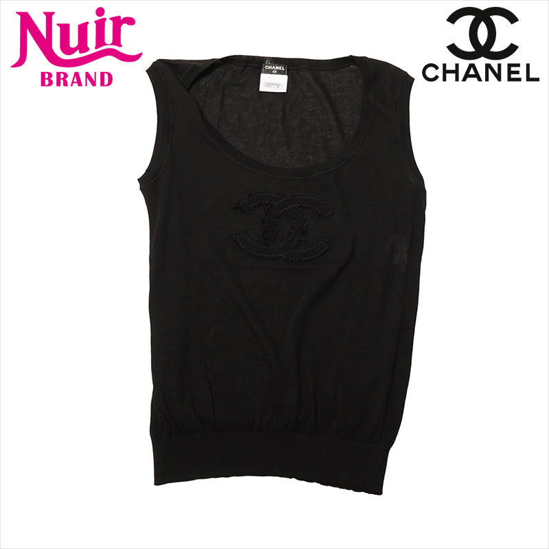 Chanel Coco Mark Cotton P38569K02604 Tank Top Black WS15140 – NUIR