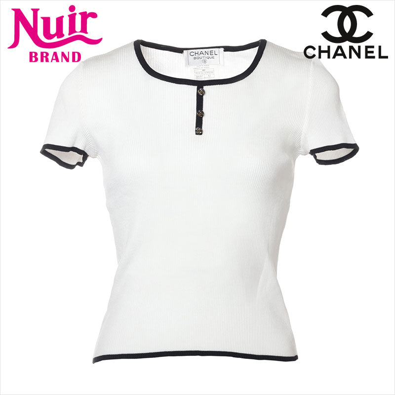 CHANEL - シャネル CHANEL ココボタン 95P コットン Tシャツ PO5161V00233 半袖Ｔシャツ WS15144-1_116bf80a-e4d9-497f-