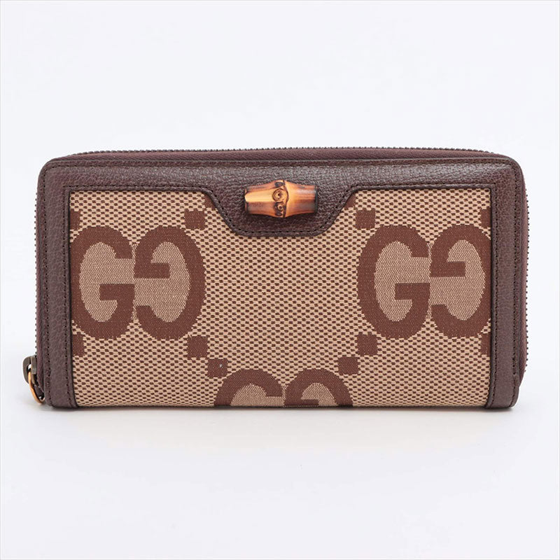 GUCCI グッチ　バンブー　財布 グッチ 三つ折り財布 バンブー付き ミディアム 658633 レザー