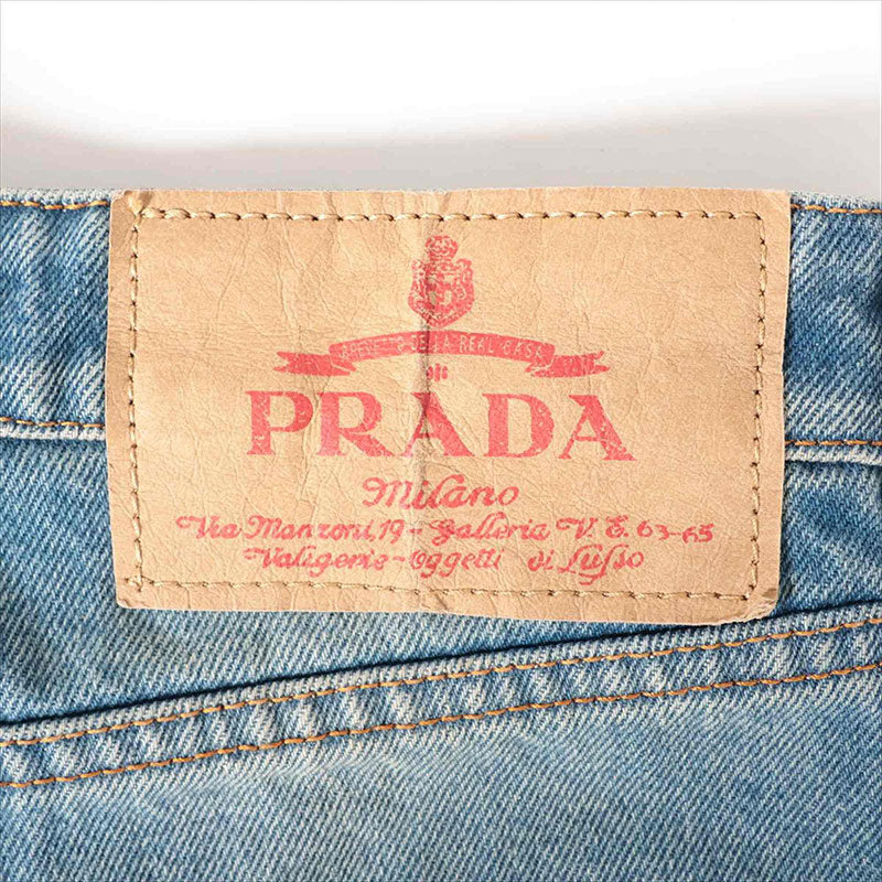 美品 プラダ PRADA Size:26 デニム トライアングルロゴ 22年 パンツ