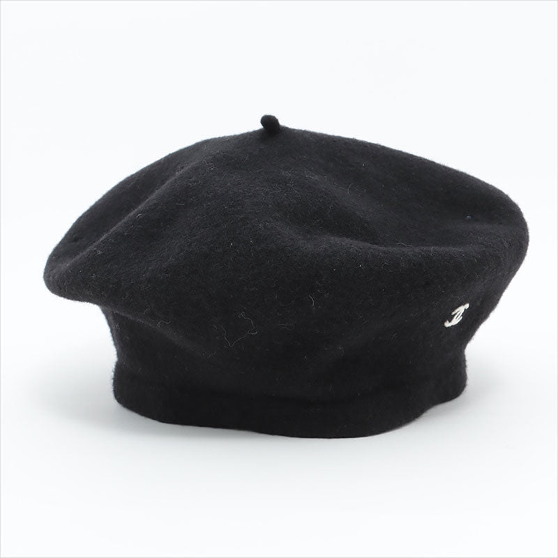 香奈儿可可马克绣花贝雷帽黑色WS15490 – NUIR VINTAGE