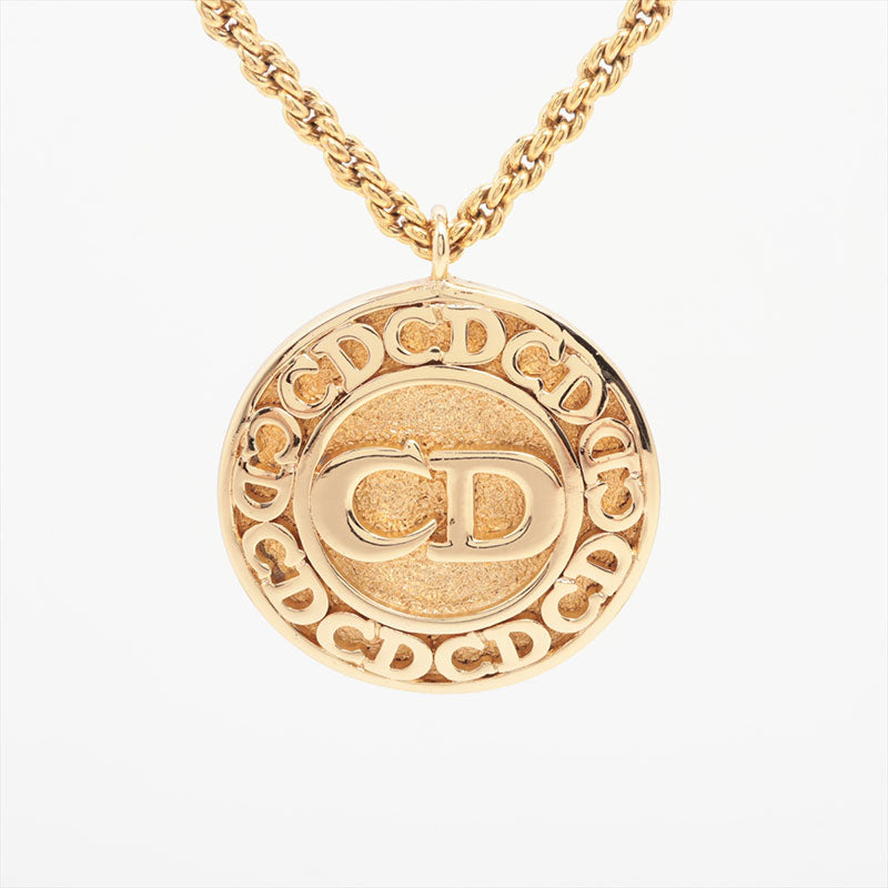 クリスチャンディオール Christian Dior CDロゴ ネックレス ゴールド