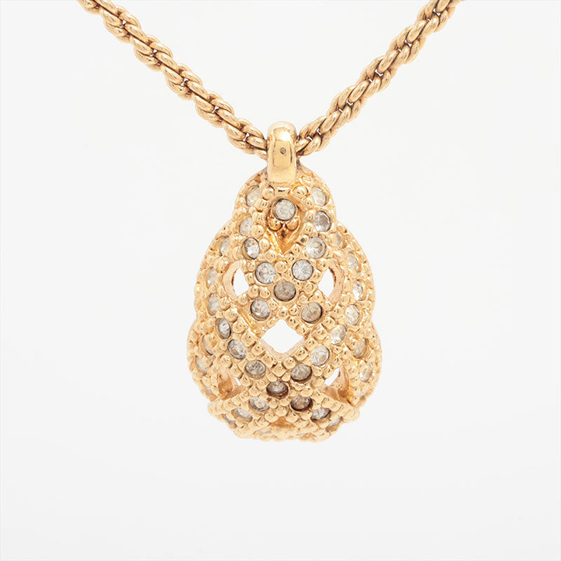 クリスチャンディオール Christian Dior ラインストーン ネックレス