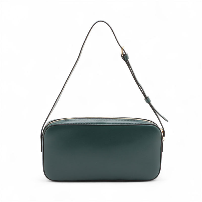 u　CÉLINE セリーヌ　グリーンレザーハンドバッグ　クラスプ ハンドバッグ - レディース ハンドバッグ - グリーン | CELINE