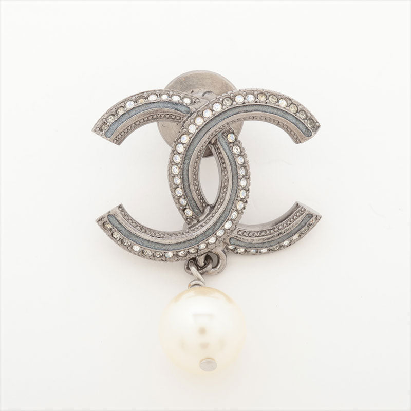 シャネル CHANEL 11A ミニ ピン ココマーク ブローチ シルバー WS15732