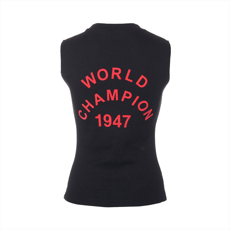Christian Dior Size:38 Rib Cotton J'adore Tank top black WS15790