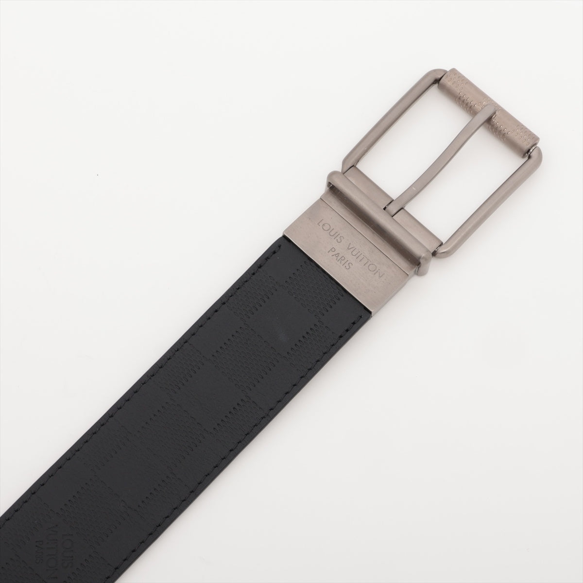 LOUIS VUITTON 2019 Damier Reversible Santur M9150 belt Black x