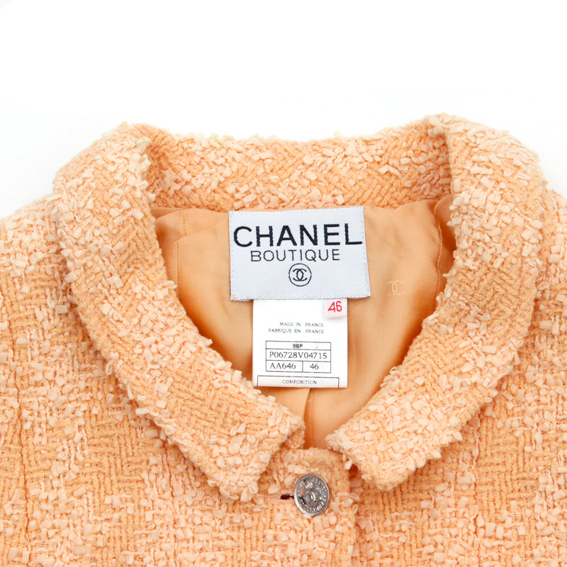 シャネル CHANEL ツイード ジャケット オレンジ WS1600 – NUIR VINTAGE
