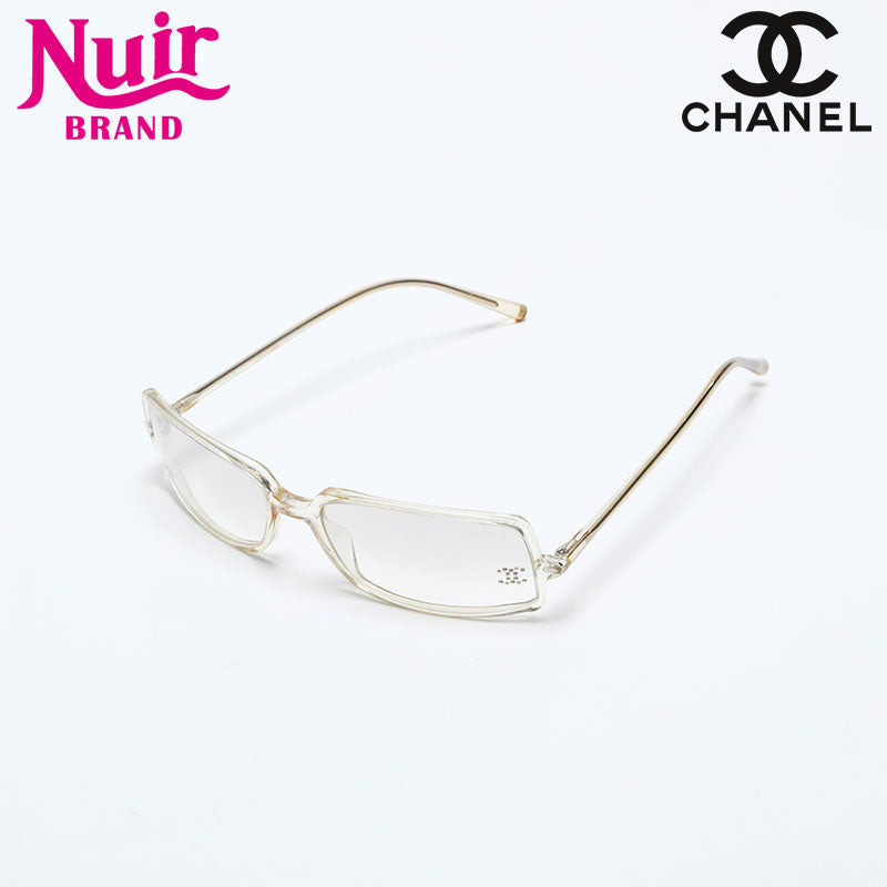 CHANEL SUNGLASSES ココマーク CHANEL Sunglasses Black Plastic Coco Mark Lens 6 x 5.1 cm w