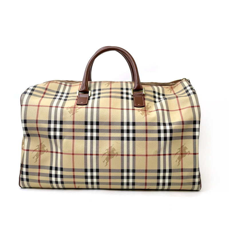 Burberrysバーバリーズ ノバチェック ボストンバッグ キャンバス