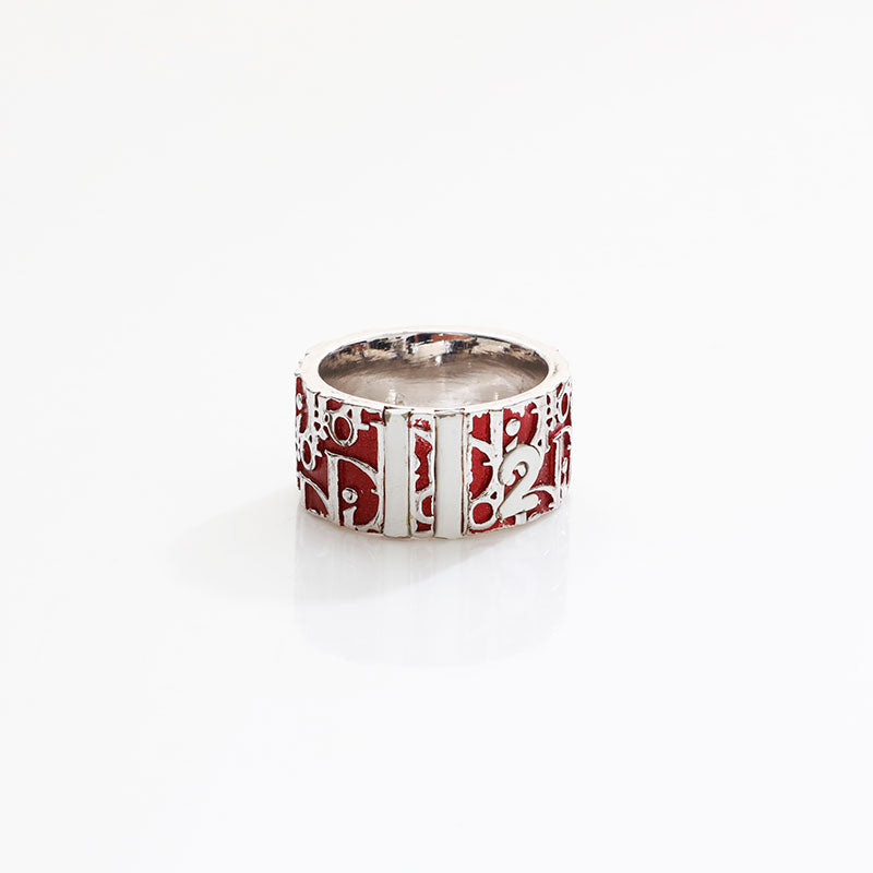 Christian Dior Trotter logo size 11 Ring Red WS20421 – NUIR VINTAGE