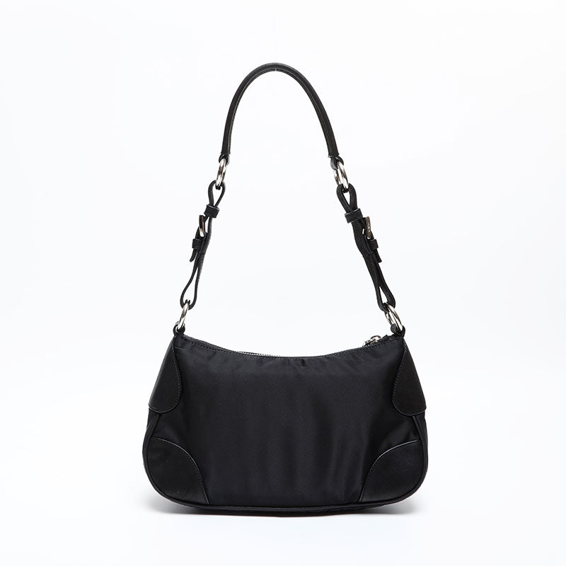 PRADA embroidery Shoulder Bag black WS20509 – NUIR VINTAGE