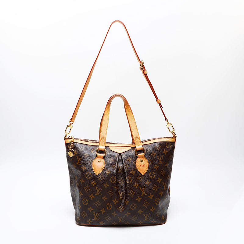 LOUIS VUITTON 2013 Monogram Palermo PM with initials Tote Bag