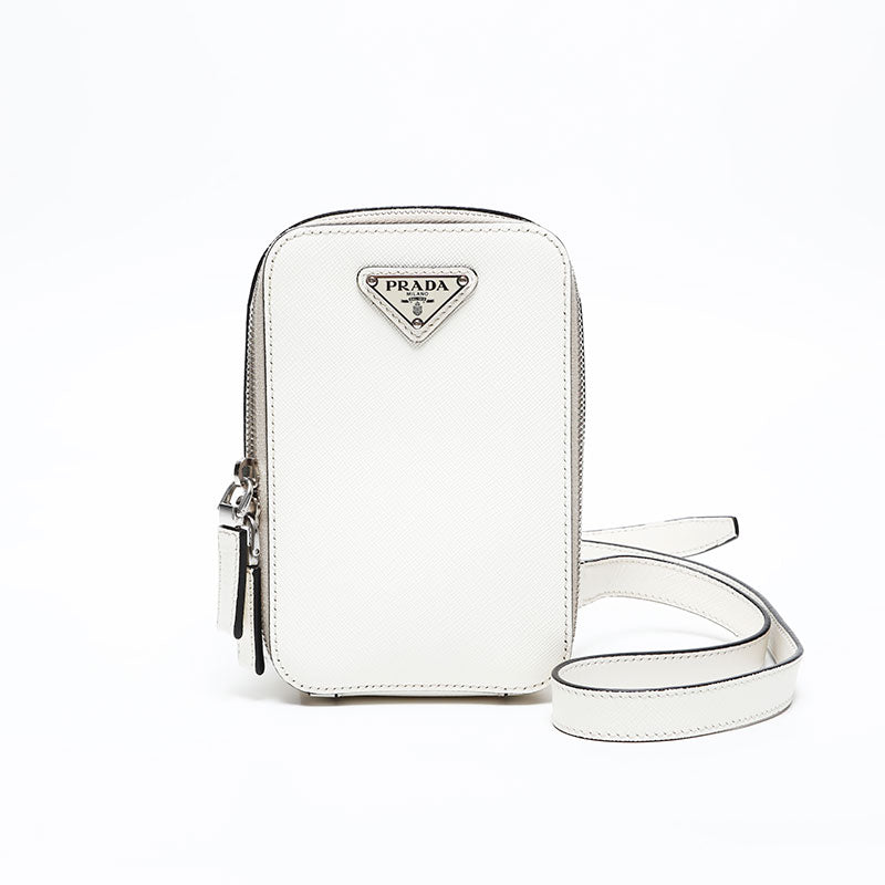 プラダ PRADA サフィアーノ ショルダーバッグ ホワイト WS20565 – NUIR