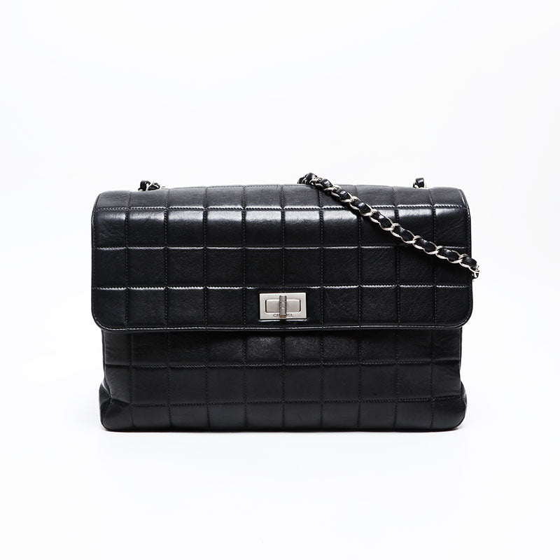 CHANEL 10th series 2005-2006 Chocolate bar lambskin matelasse