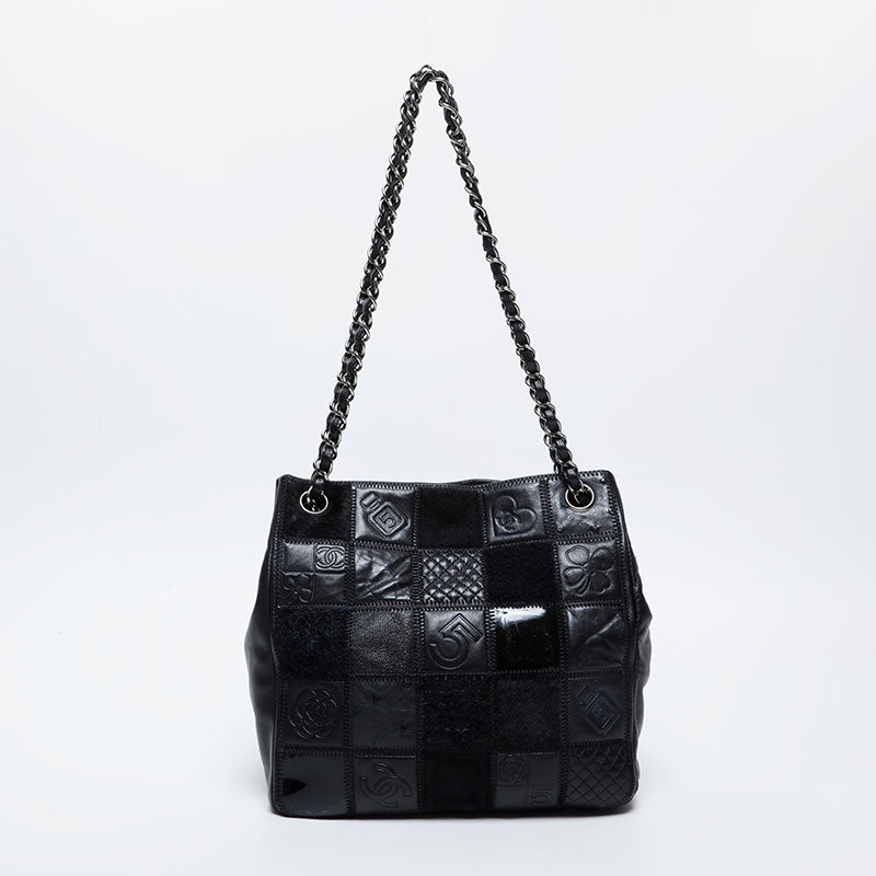 CHANEL No. 10 Icon Motif Chocolate Bar 2005-2006 Shoulder Bag