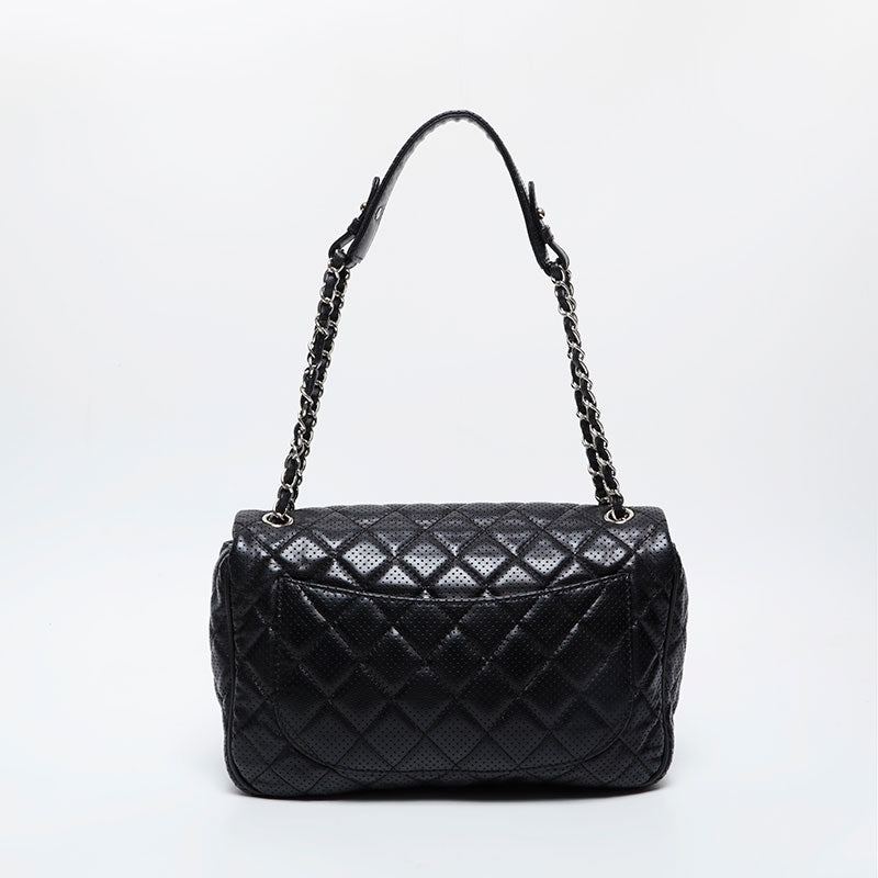 CHANEL 15th series 2011 Punching Matelasse Flap Chain Shoulder Bag