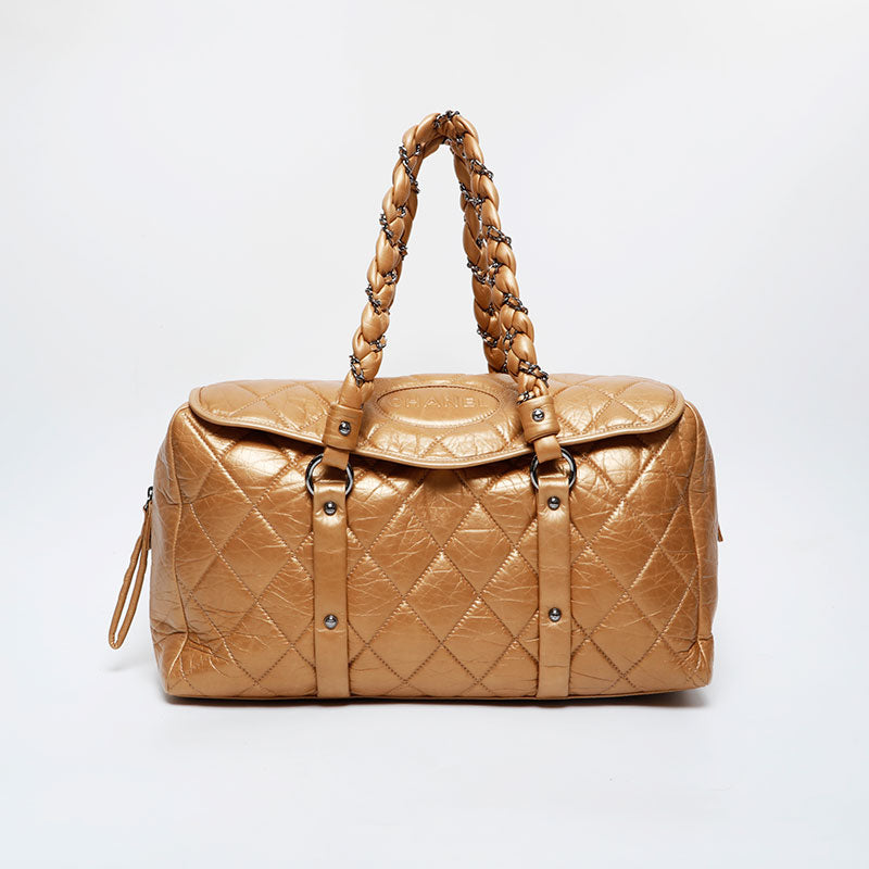 CHANEL 10 series 2005-2006 Lady Blade Matelasse Boston Shoulder