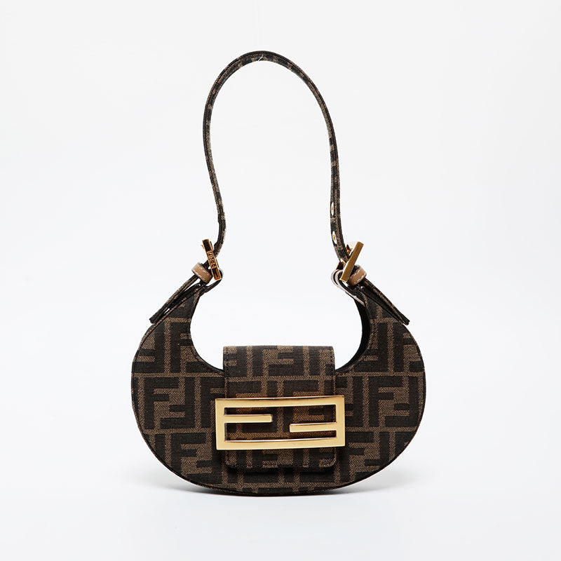 フェンディ FENDI ズッカ クッキー ミニ キャンバス ミニ ホーボー
