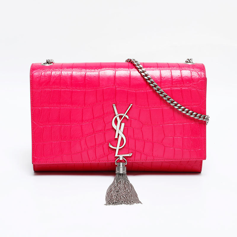 イヴ・サンローラン YVES SAINT LAURENT ケイト 型押しレザー