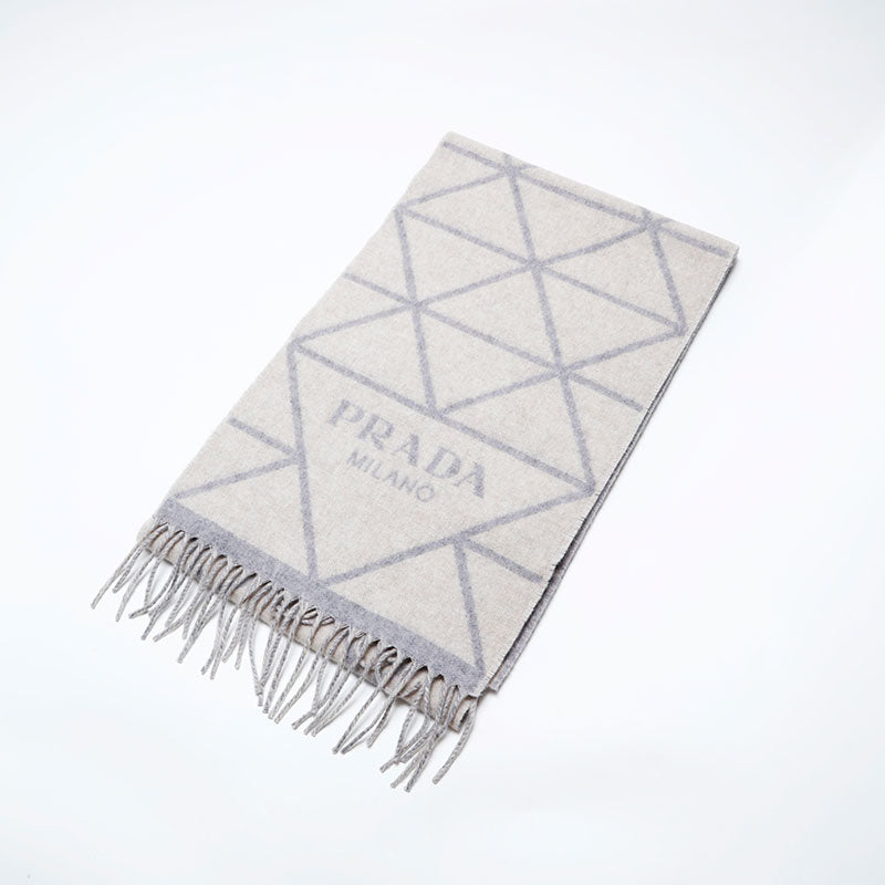 PRADA リブ編みマフラー PRADA ネイビー リブ編み マフラー PRADA(プラダ) マフラー