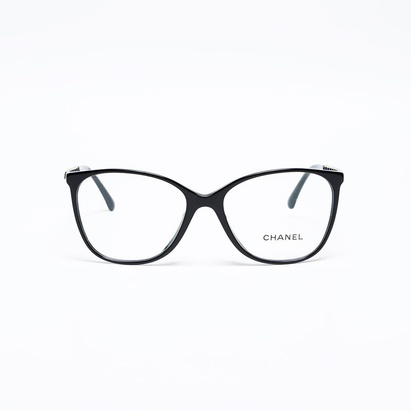 CHANEL Chain Clear Glasses black WS22119 – NUIR VINTAGE