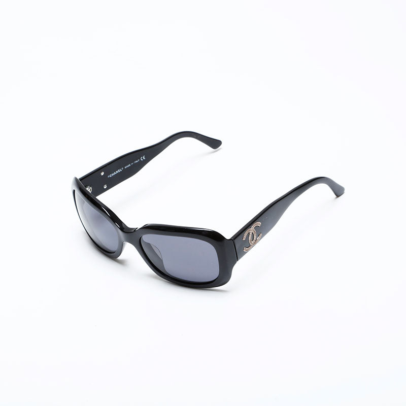極美品 シャネル CHANEL ココマーク サングラス ブラック WS22190