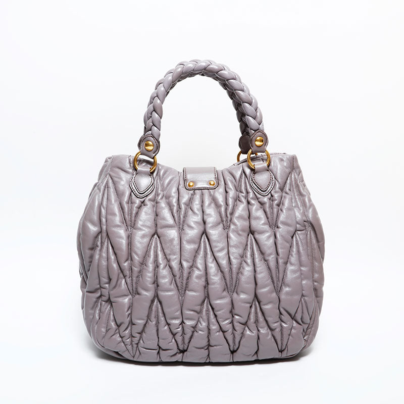 極美品 ミュウ ミュウ Miu Miu マテラッセ レザー 2way