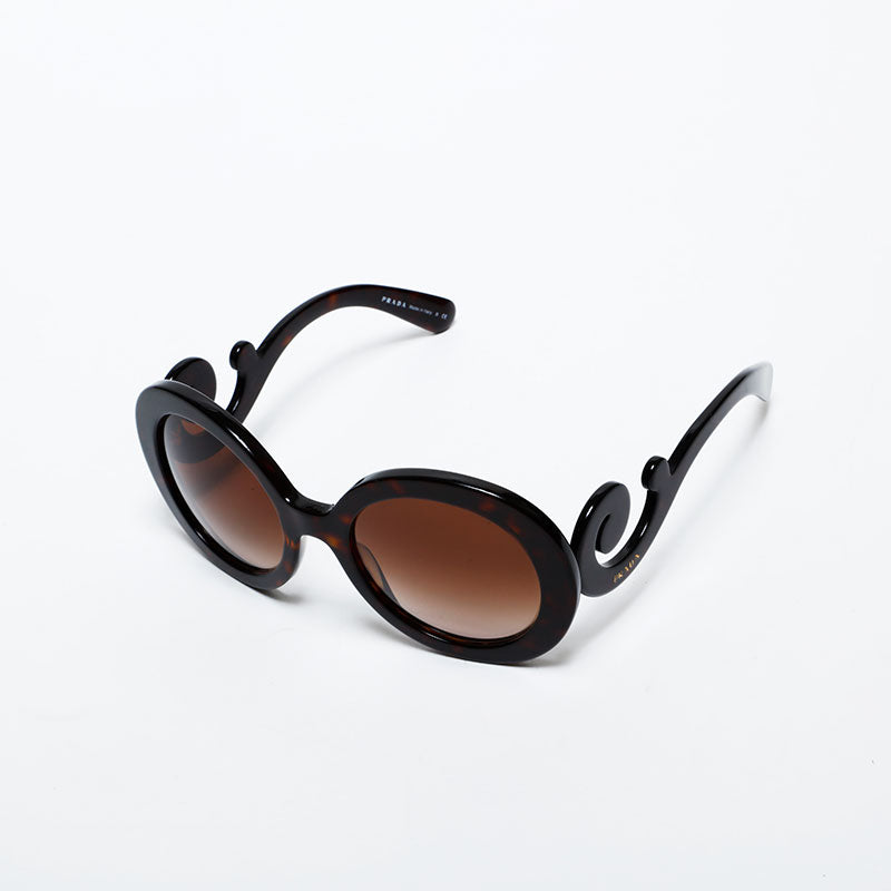 プラダ PRADA ラウンド バロックシリーズ サングラス ブラウン WS22324