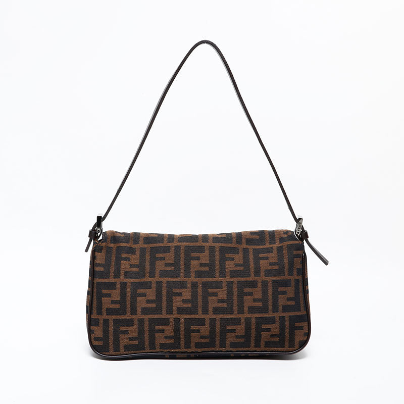 フェンディ FENDI ズッカ キャンバス ショルダーバッグ ブラウン