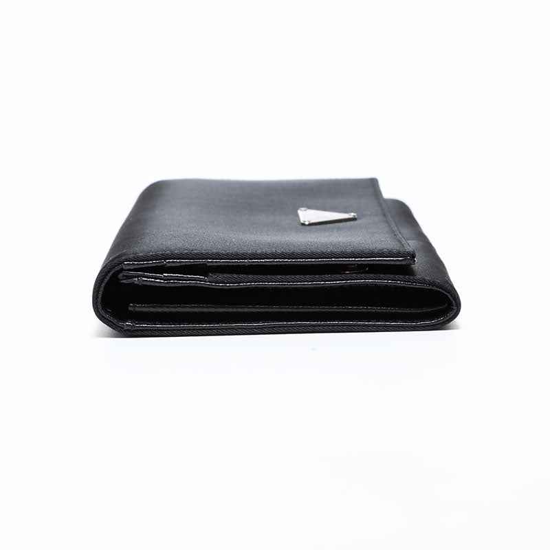 レディース y2k 00s PRADA longWallet nylon black