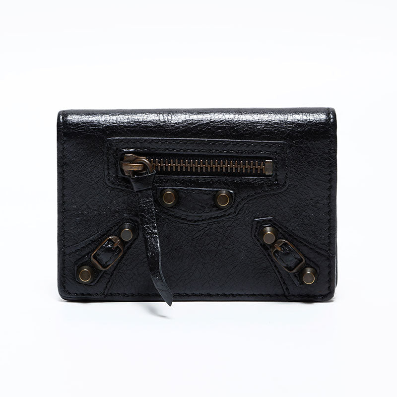 BALENCIAGA ブラック レザー ケース BALENCIAGA ブラック レザー キーケース